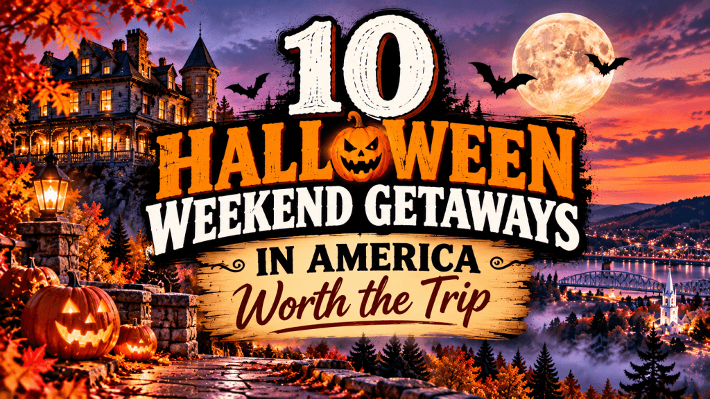 Halloween weekend getaways in America.
