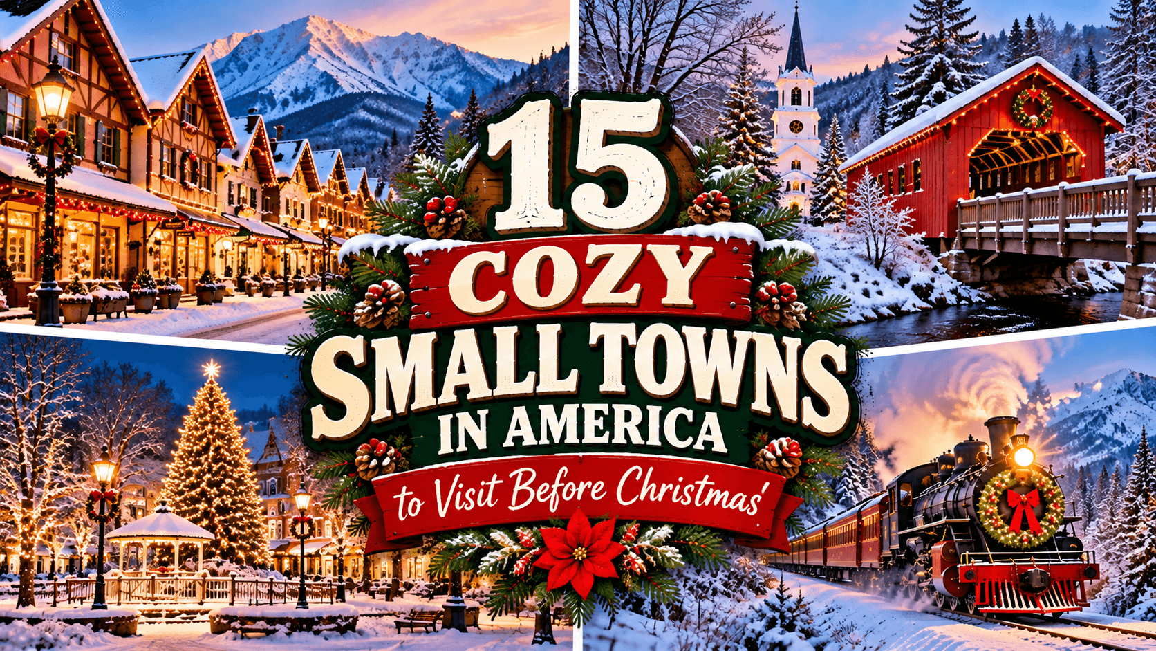 15 Cozy Small Towns in America to Visit Before Christmas