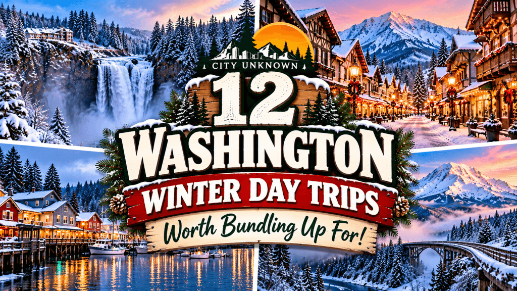 Washington Winter Day Trips Collage